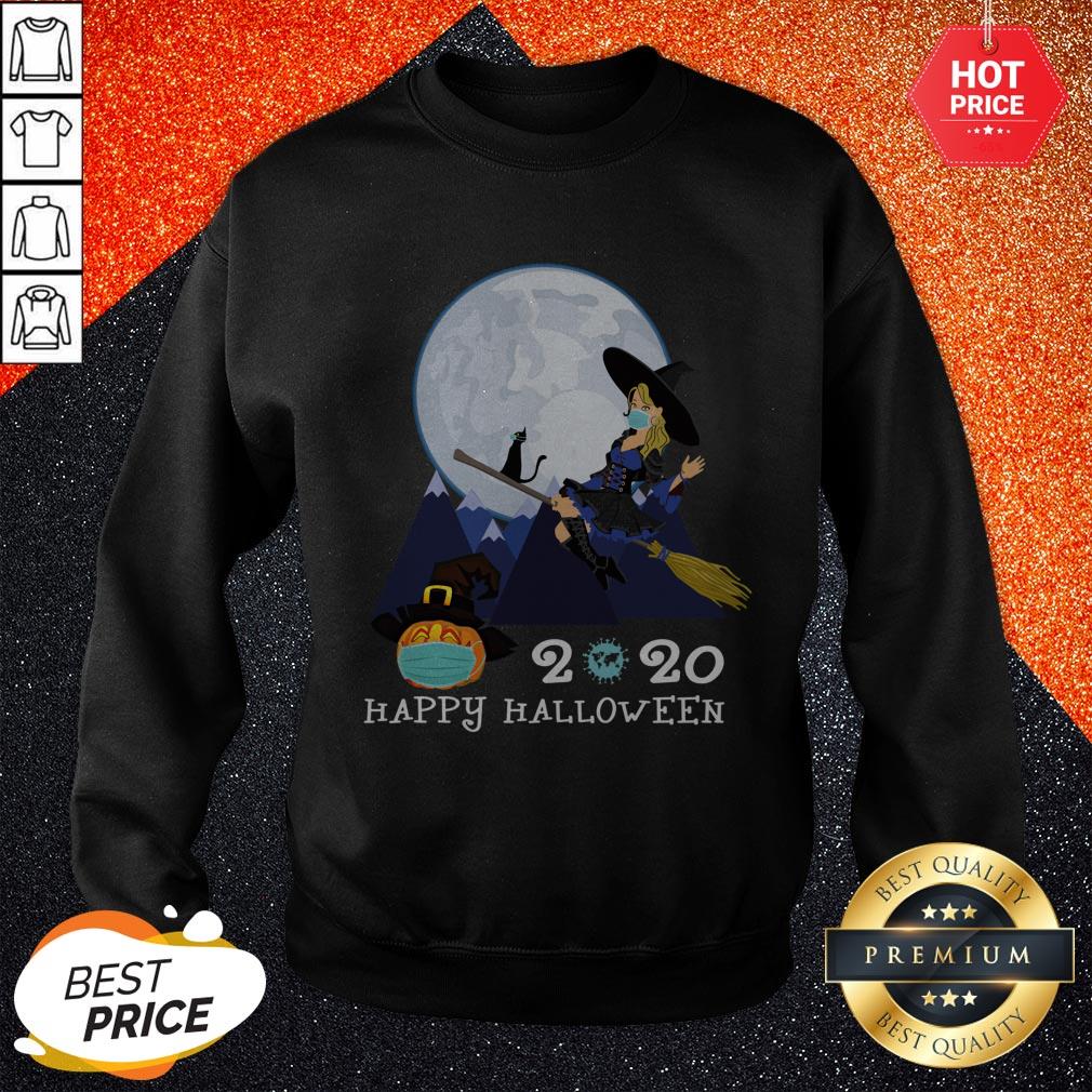 Happy Halloween 2020 Funny Witch Quarantined Shirt