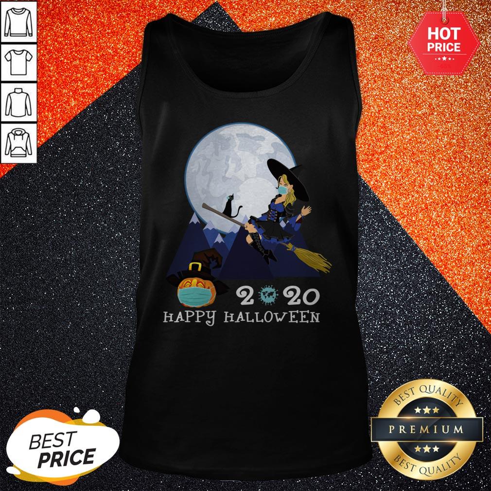 Happy Halloween 2020 Funny Witch Quarantined Shirt