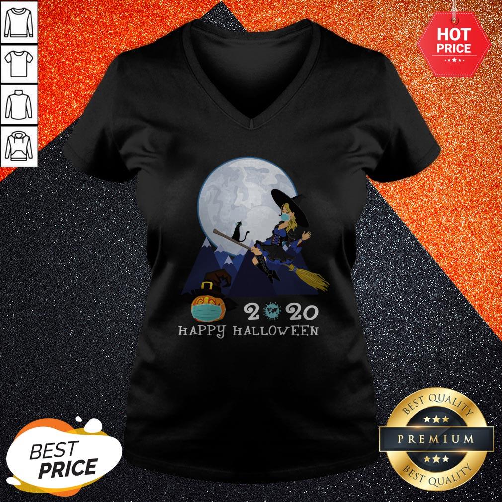 Happy Halloween 2020 Funny Witch Quarantined Shirt
