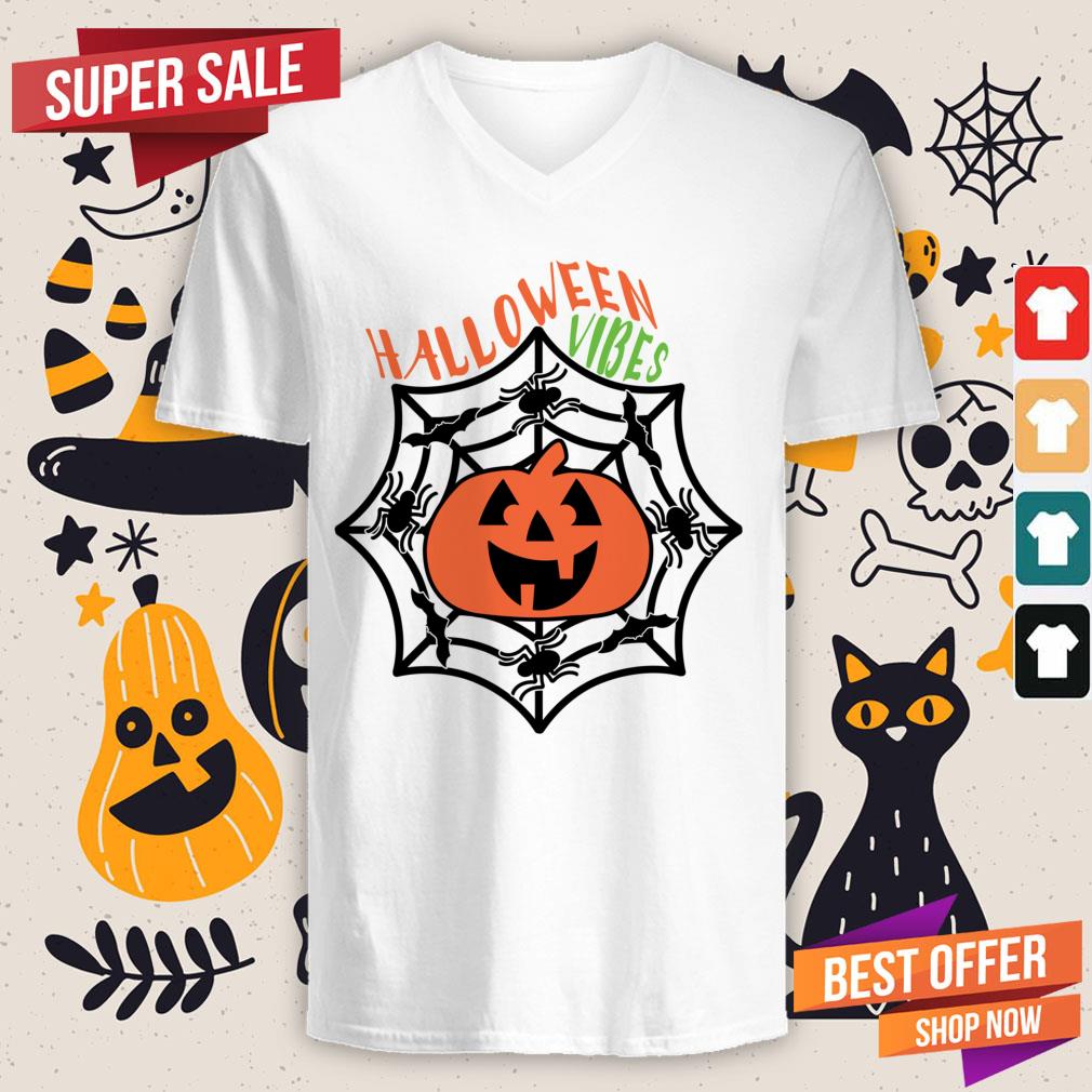 Happy Halloween Vibes Pumpkin Shirt