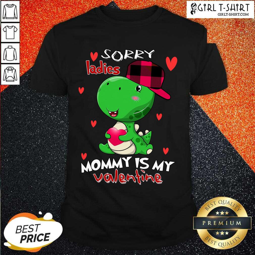 Happy Kids Valentines Day Boys Mommy Is My Valentine Dino T Rex Shirt