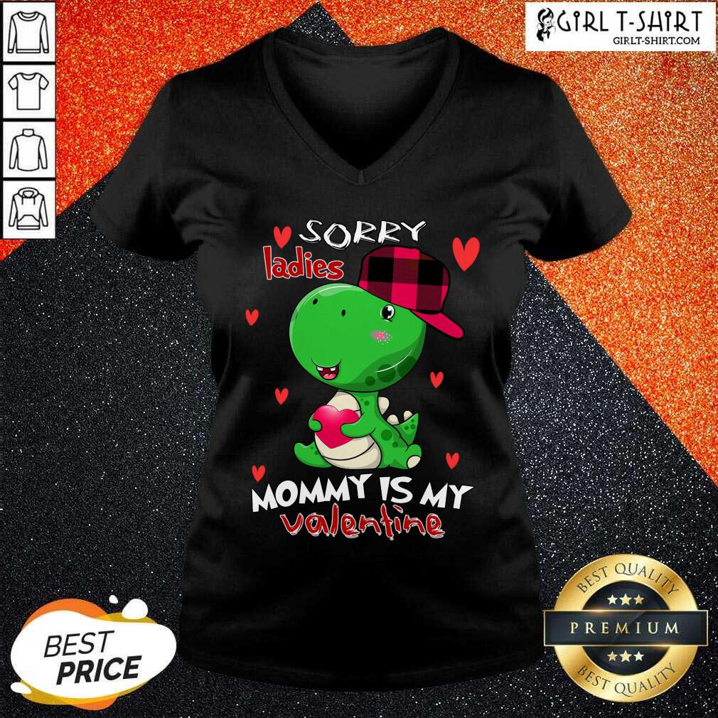 Happy Kids Valentines Day Boys Mommy Is My Valentine Dino T Rex Shirt