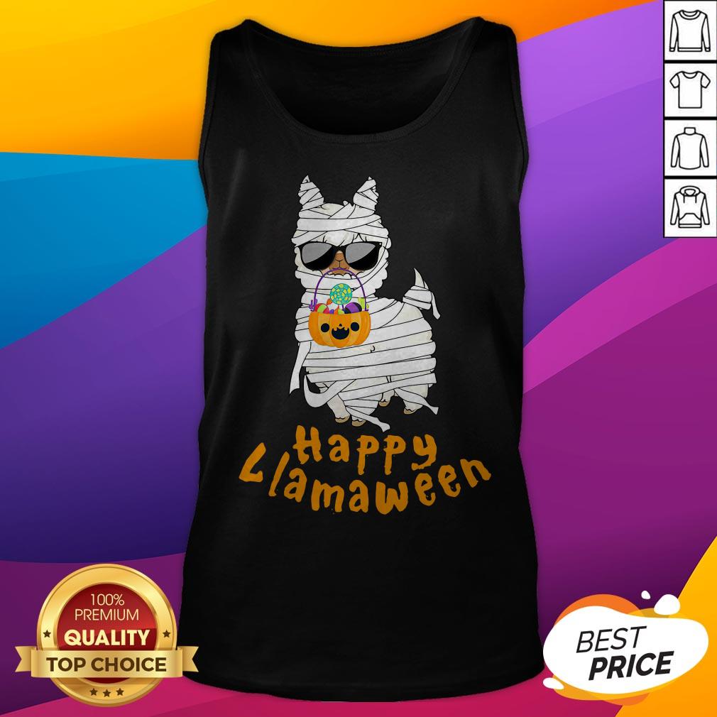 Happy Llamaween Funny Llama Halloween Costume T-Shirt