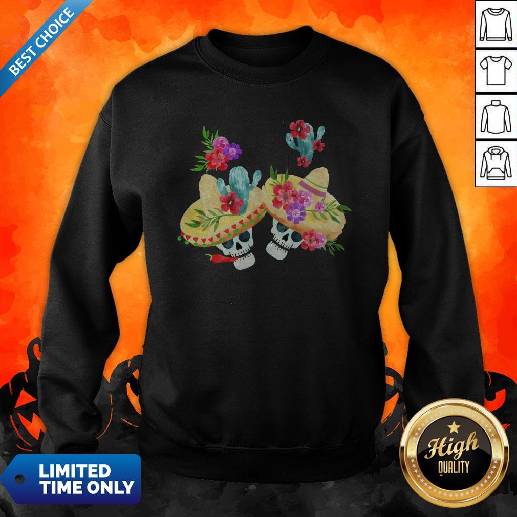 Happy Mexican Holiday Sugar Skull Day Of Dead Shirt