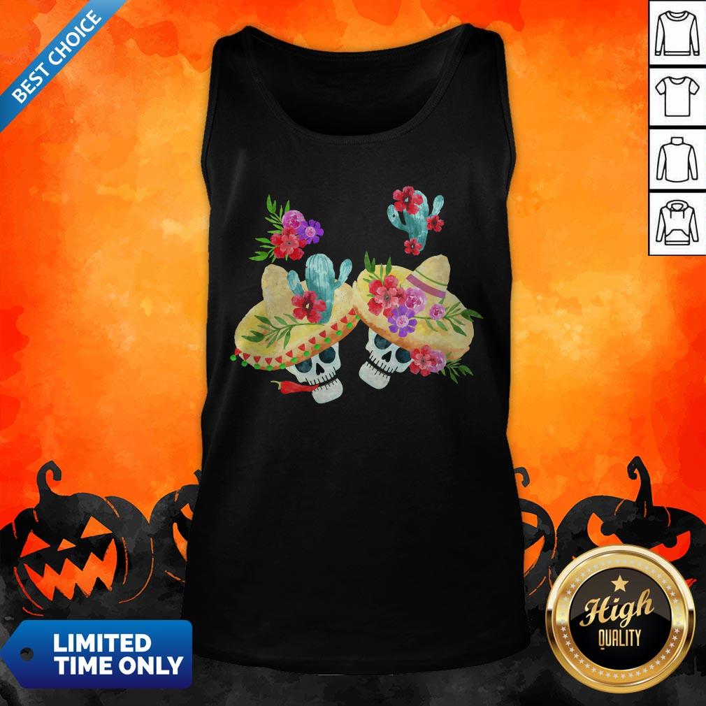 Happy Mexican Holiday Sugar Skull Day Of Dead Shirt