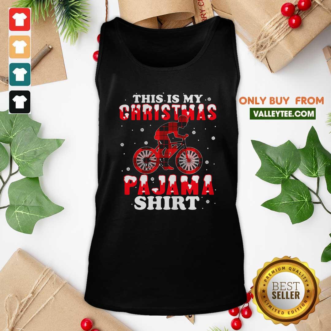 Happy Mountain Biking This Is My Christmas Pajama Shirt