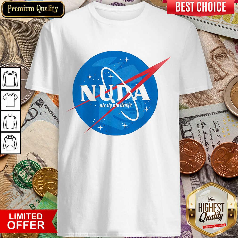 Happy Nuda Biała Koszulka Męska Shirt
