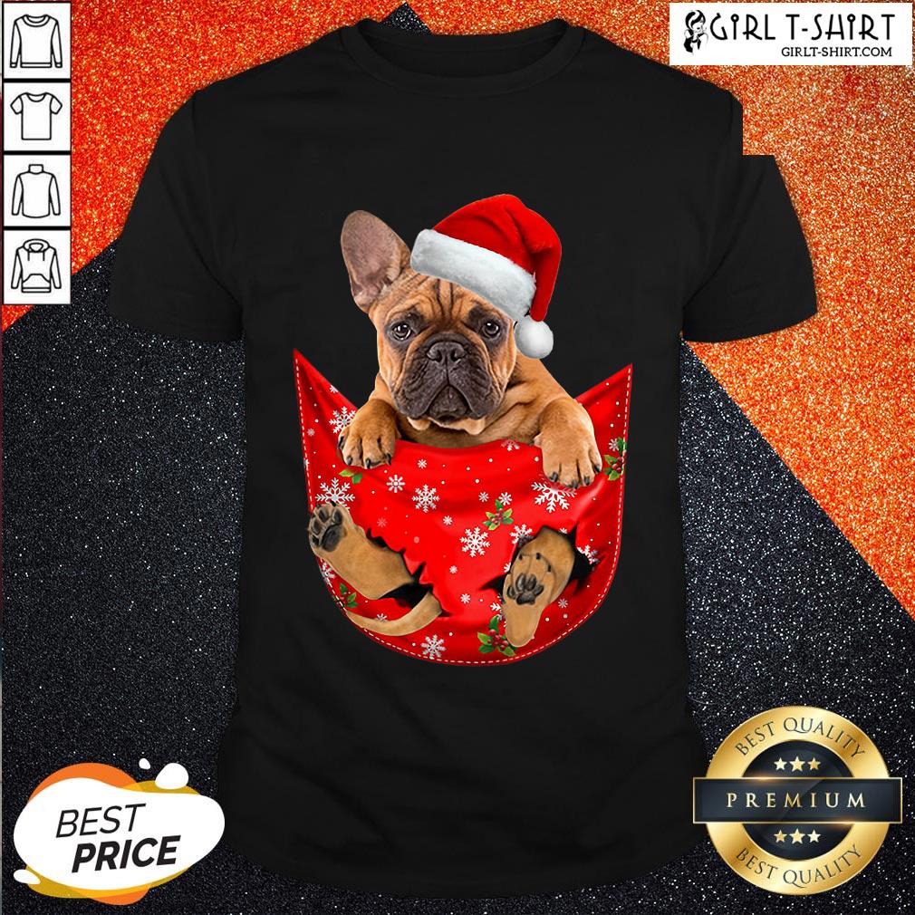 Happy Santa French Bulldog Merry Christmas Shirt