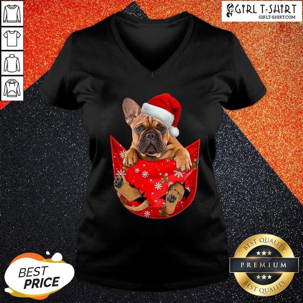 Happy Santa French Bulldog Merry Christmas Shirt