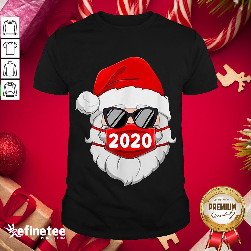 Happy Santa With Face Mask 2020 Christmas Shirt