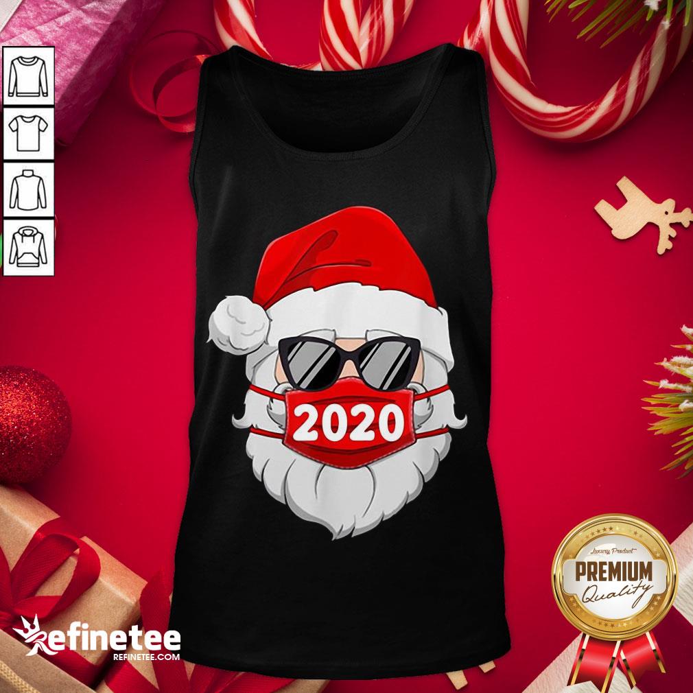 Happy Santa With Face Mask 2020 Christmas Shirt