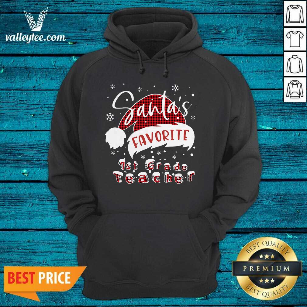 Happy Santa’s Favorite 1st Grade Teacher Christmas Shirt
