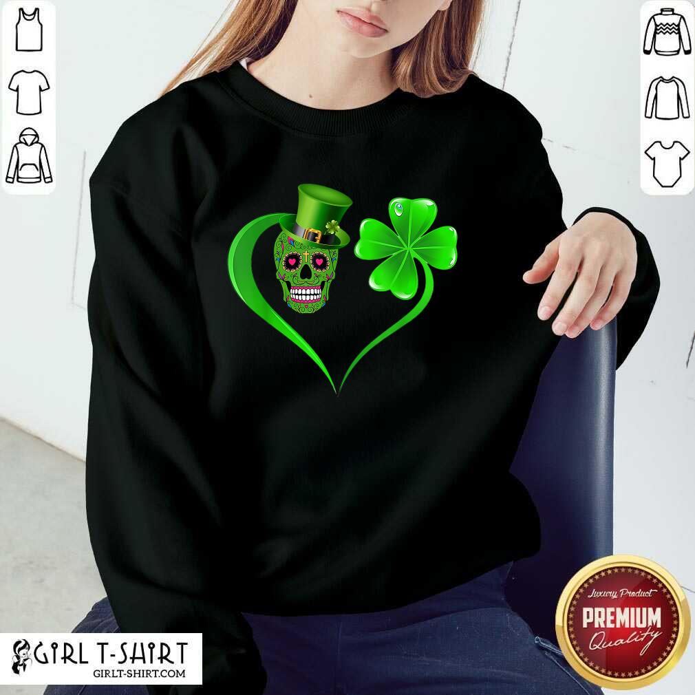Happy Skull Heart Patricks Day Shirt