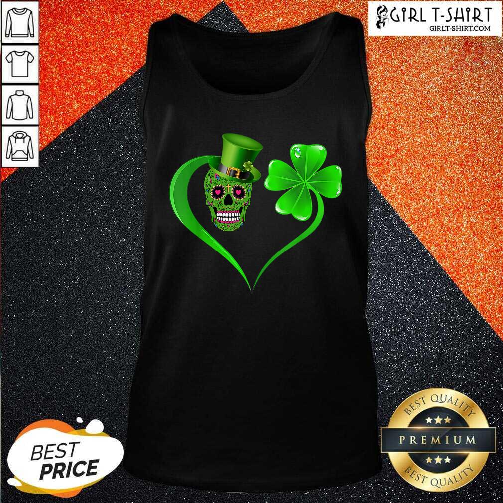 Happy Skull Heart Patricks Day Shirt
