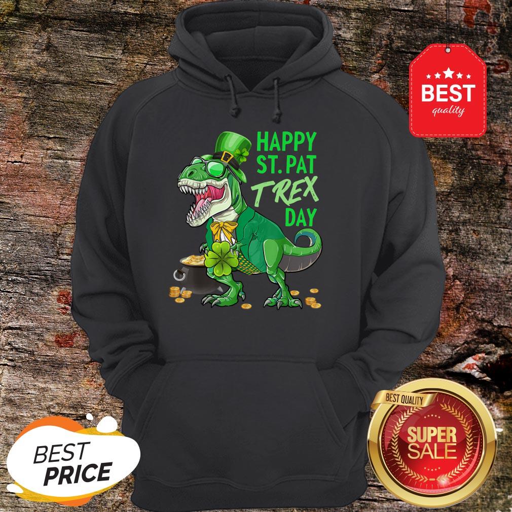 Happy St. Pat T-Rex Day Dinosaur St. Patricks Day Shamrock T-Shirt