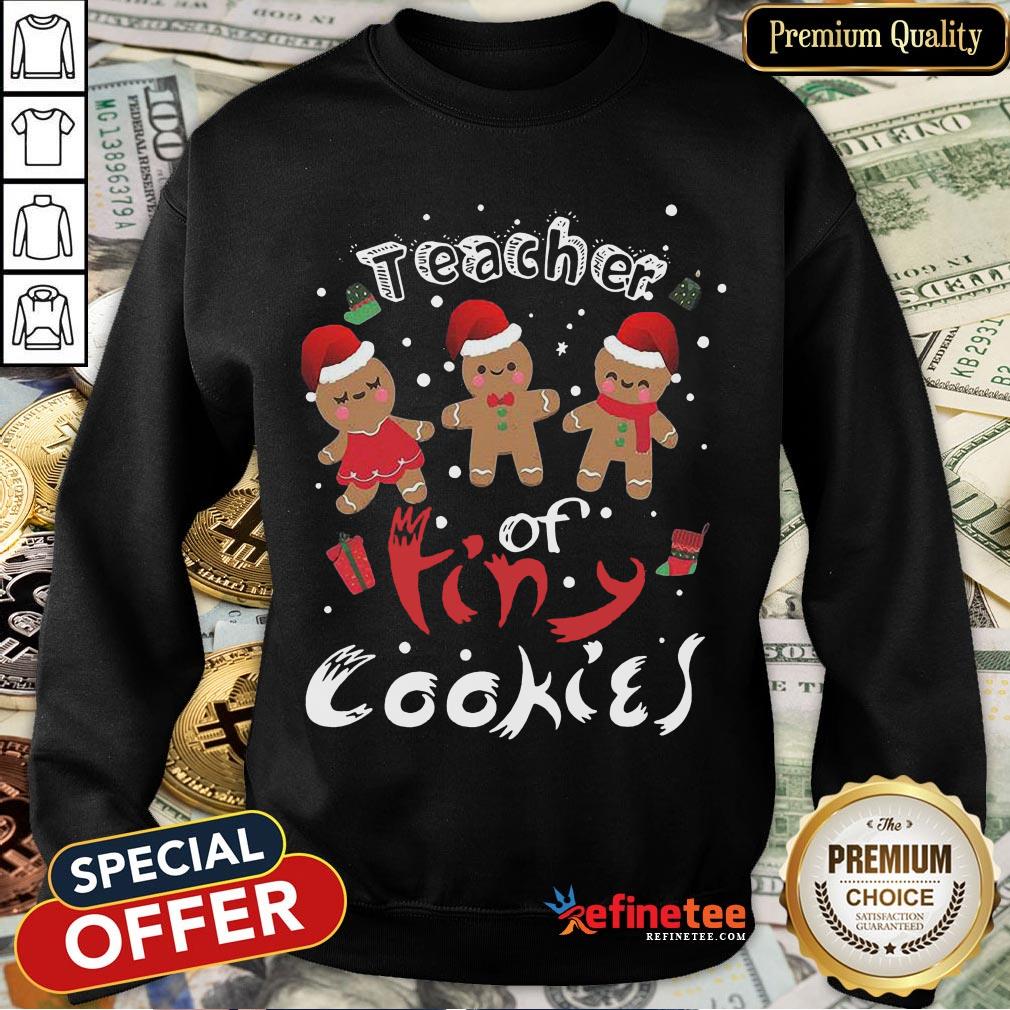 Happy Teacher Christmas Tiny Cookies Shirt