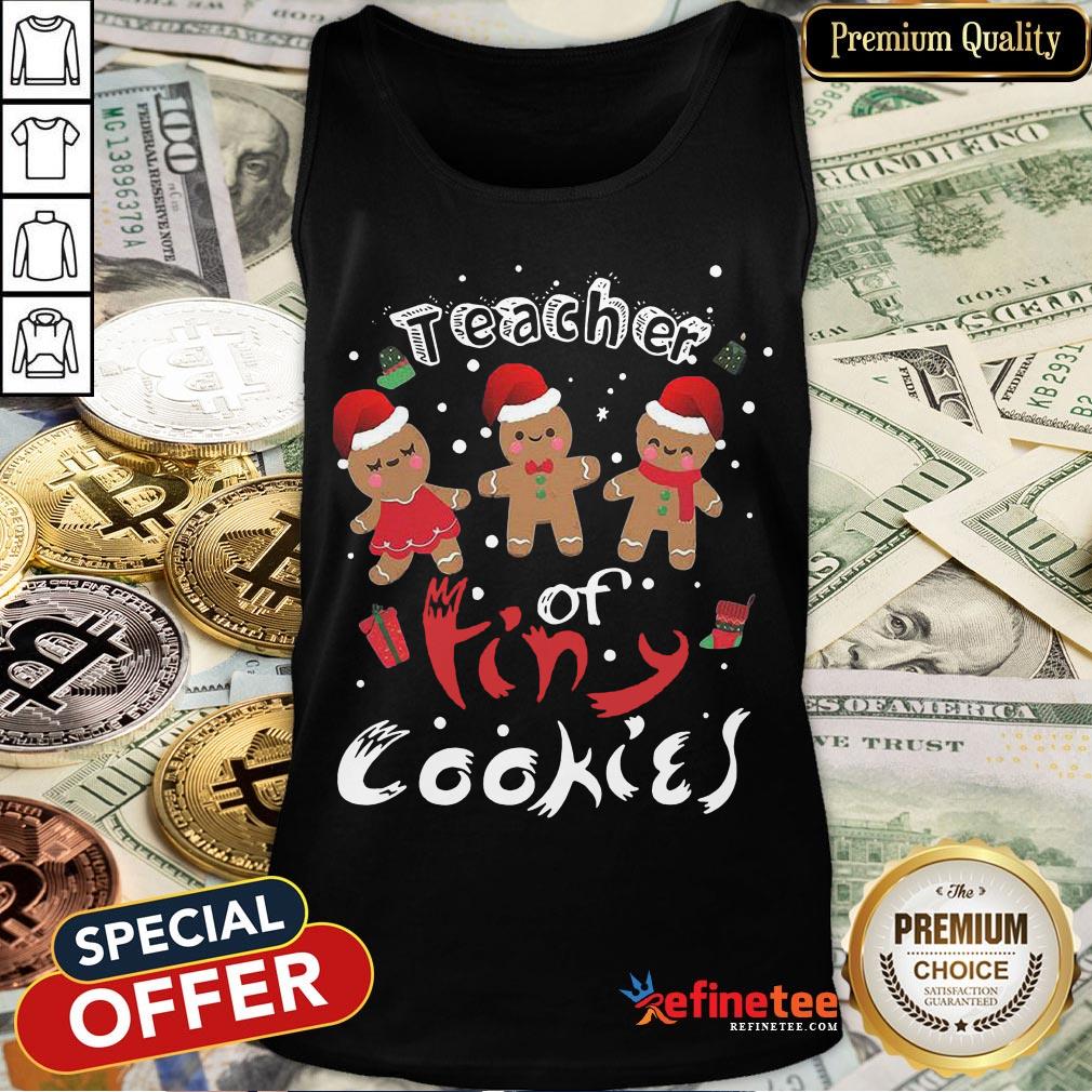Happy Teacher Christmas Tiny Cookies Shirt