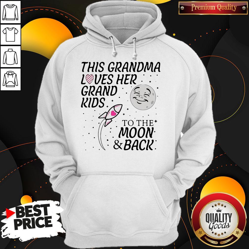Happy This Grandma Loves Her Grandkids To The Moon And Back Shirt