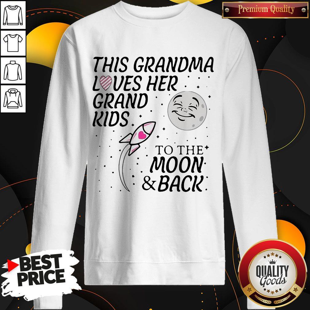 Happy This Grandma Loves Her Grandkids To The Moon And Back Shirt