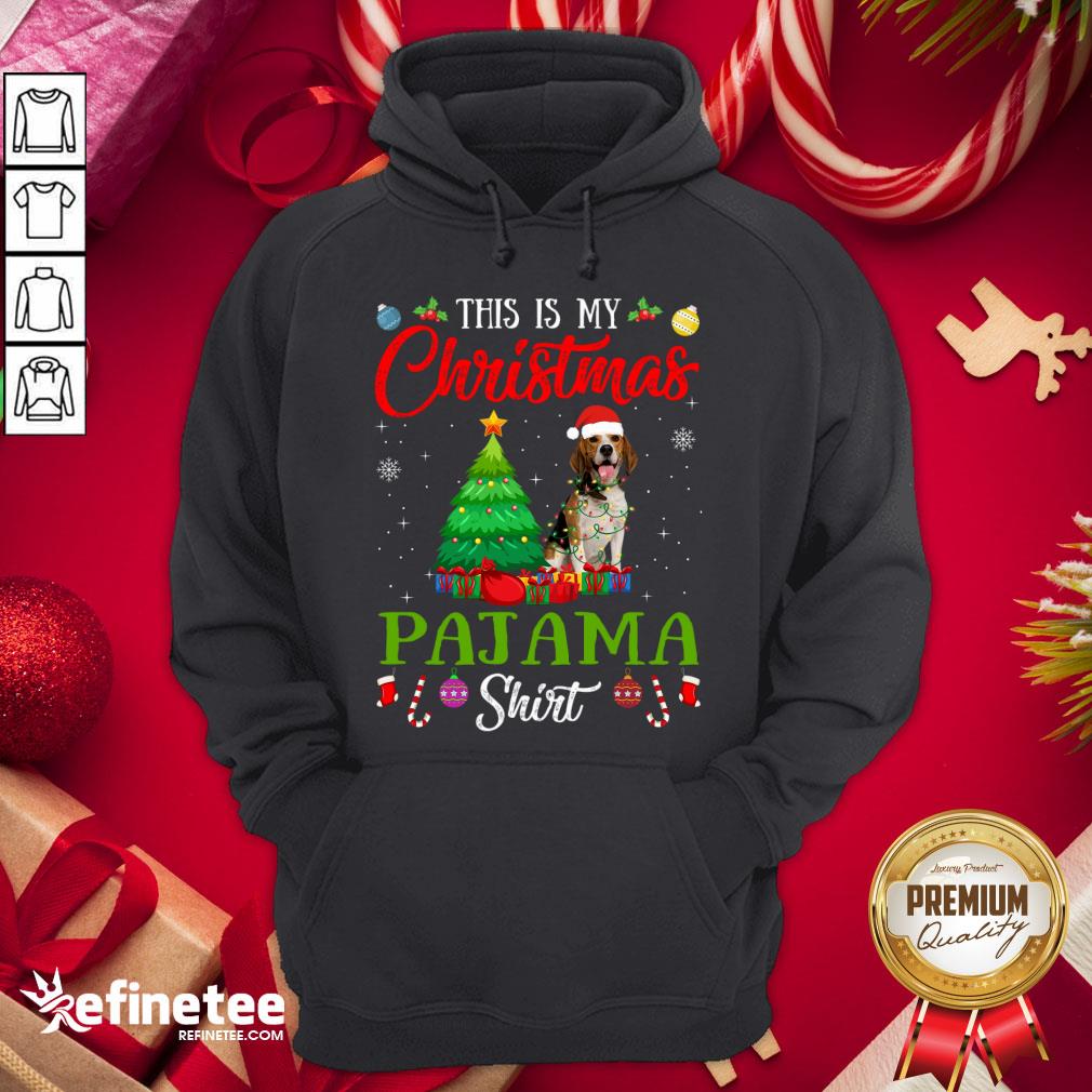 Happy This Is My Christmas Pajama Shirt Beagle Dog Lover Gift Shirt