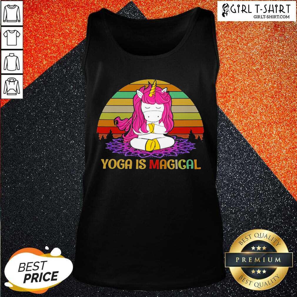 Happy Unicorn Yoga Is Magical Vintage shirt
