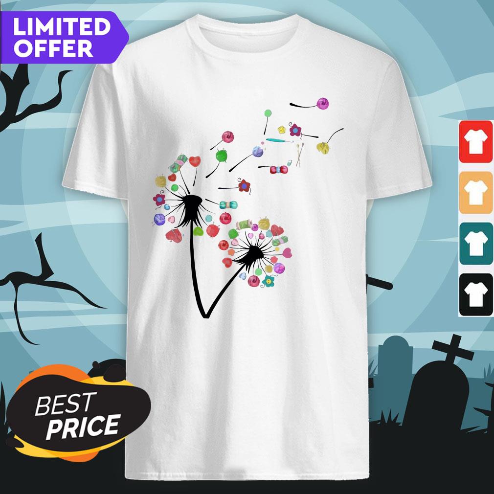 Happy Wool Dandelion Flower Shirt