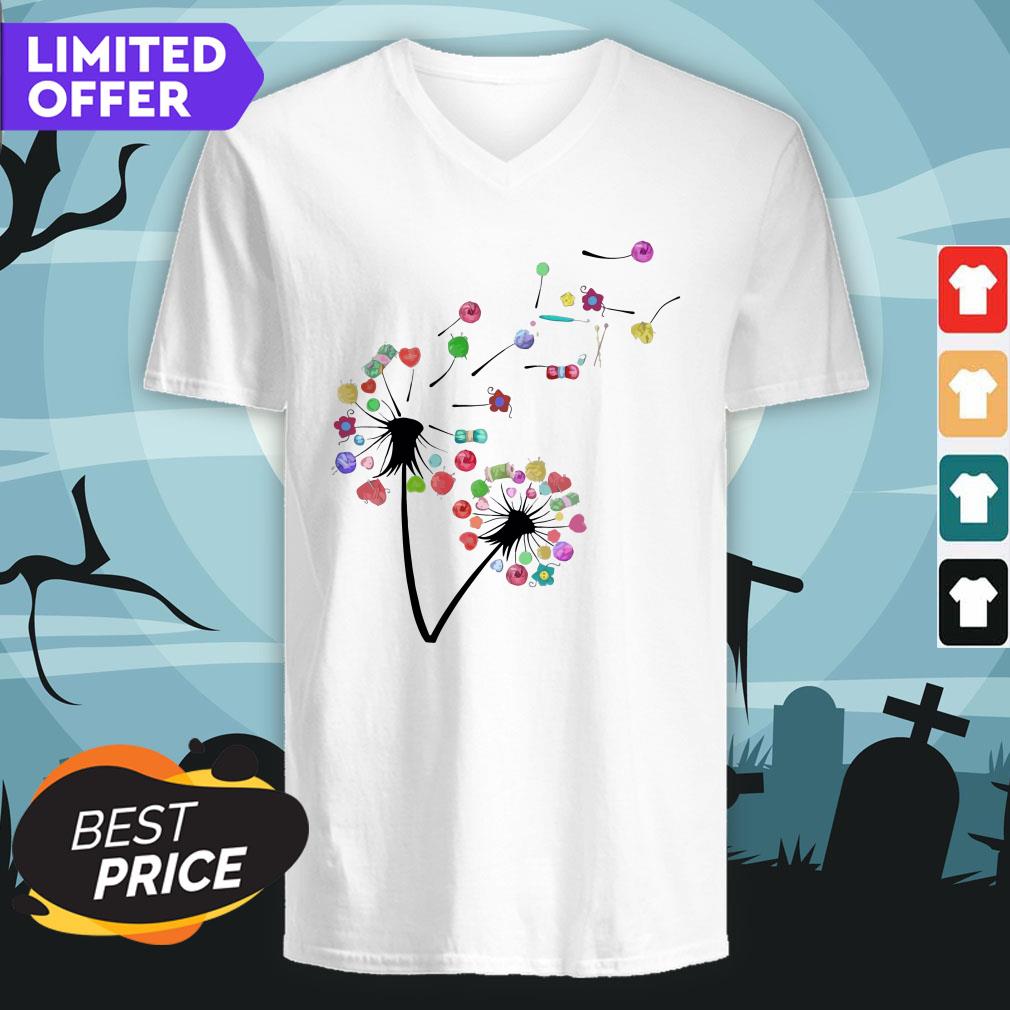 Happy Wool Dandelion Flower Shirt