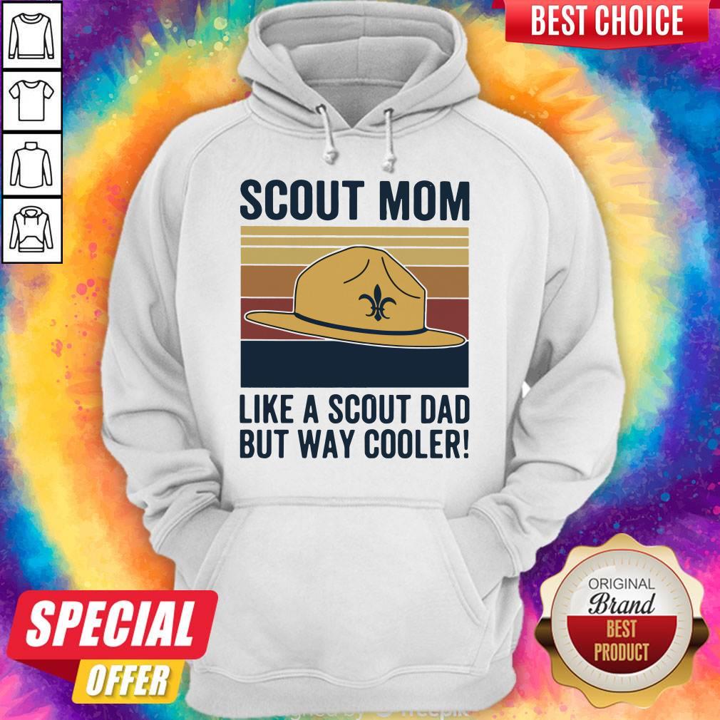 Hat Clipart Scout Mom Like A Scout Dad But Way Cooler Vintage Shirt