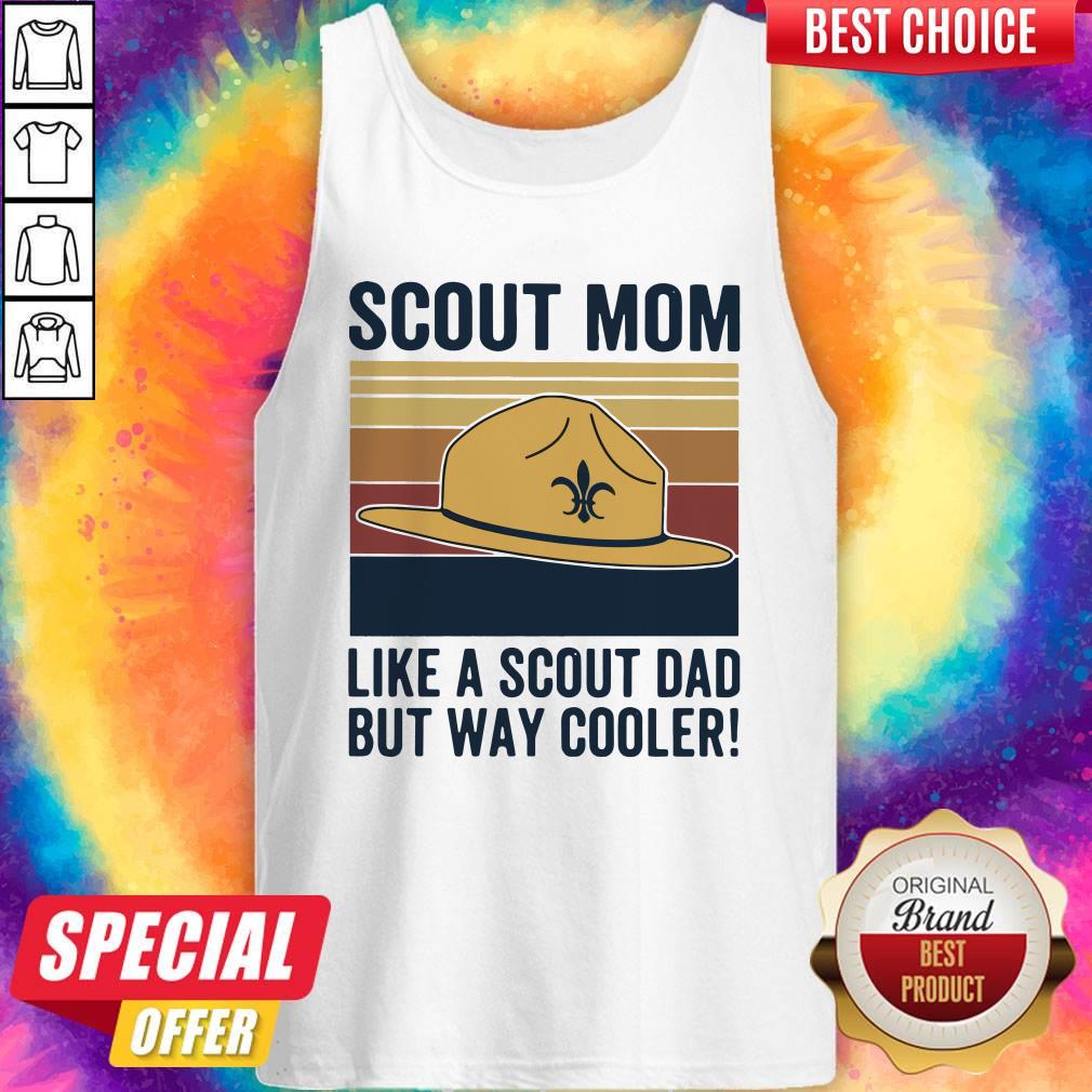 Hat Clipart Scout Mom Like A Scout Dad But Way Cooler Vintage Shirt