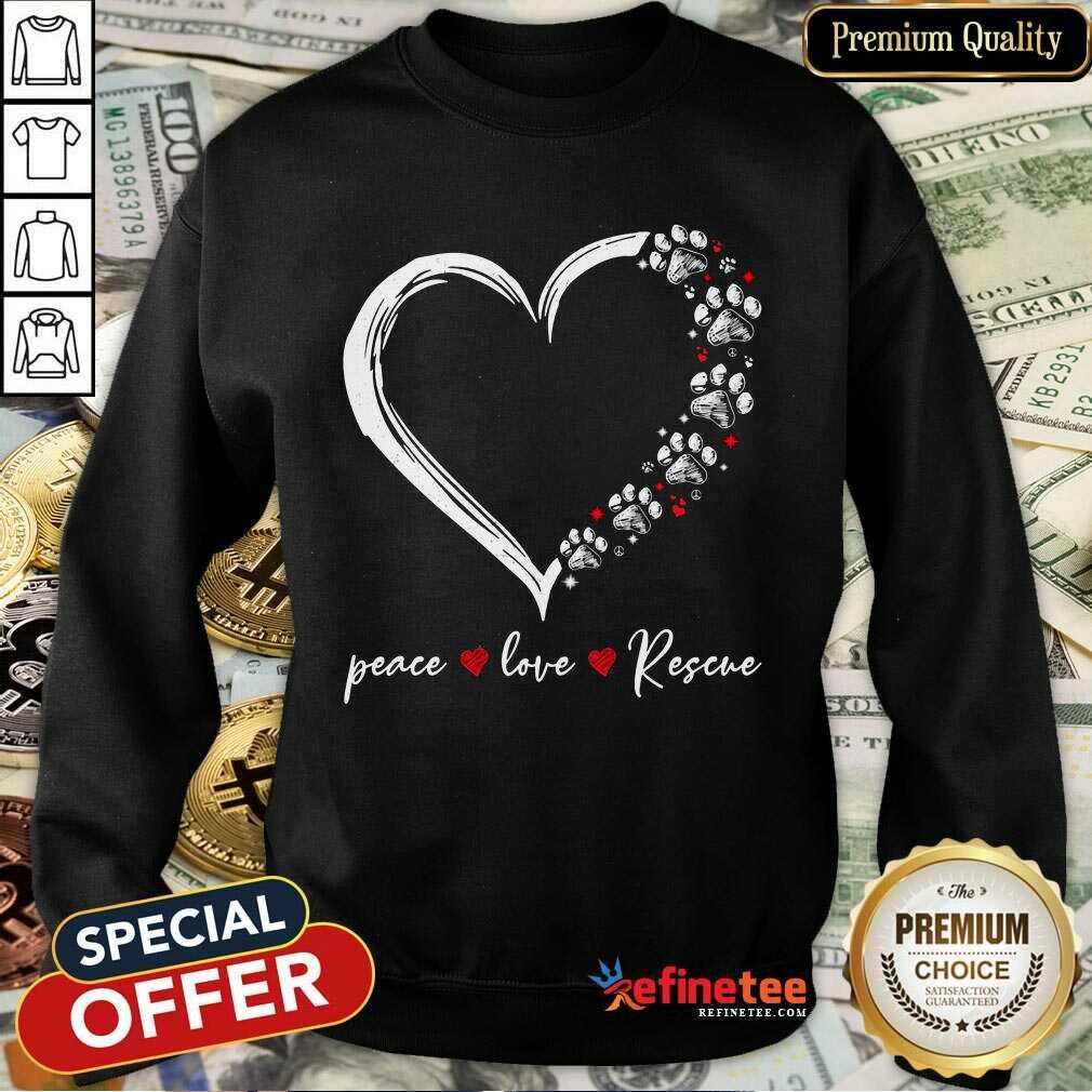 Heart Peace Love Rescue Shirt