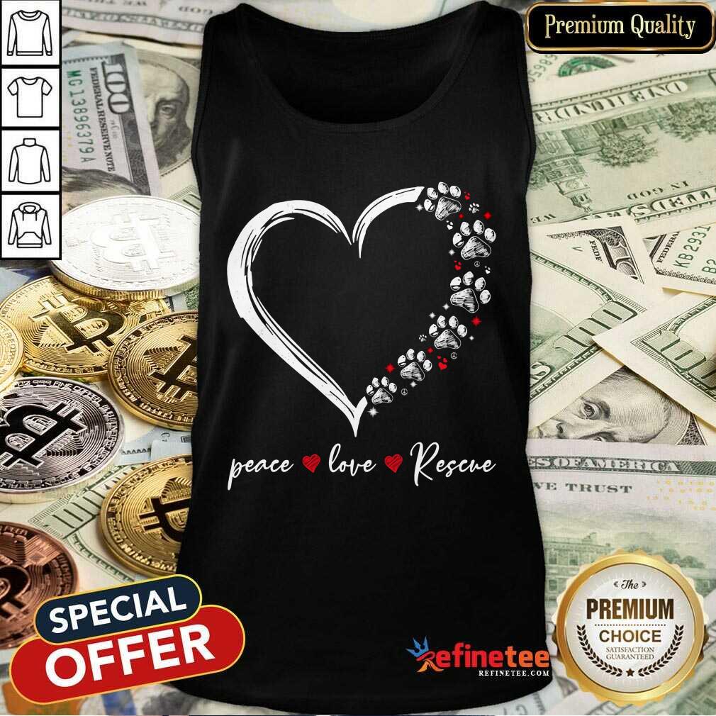 Heart Peace Love Rescue Shirt
