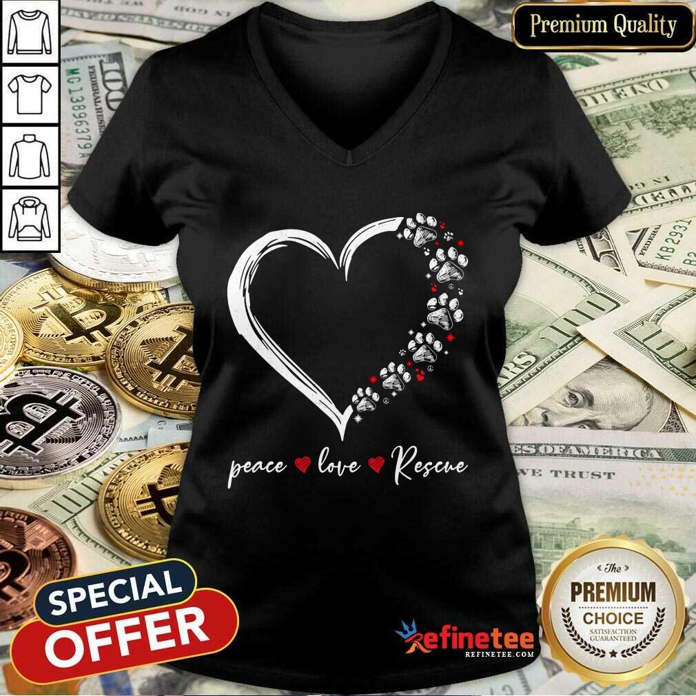 Heart Peace Love Rescue Shirt