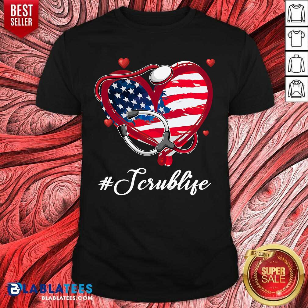 Heart Stethoscope Scrub Life Shirt