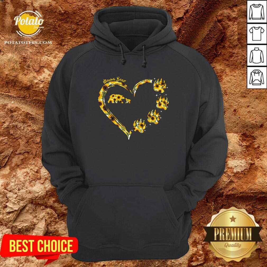 Heart Sunflower Mama Bear Mother'S Day Shirt