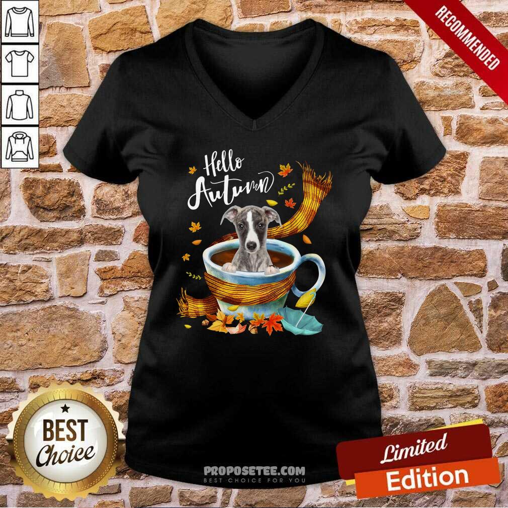 Hello Autumn Whipped Dog Coffee Shirt