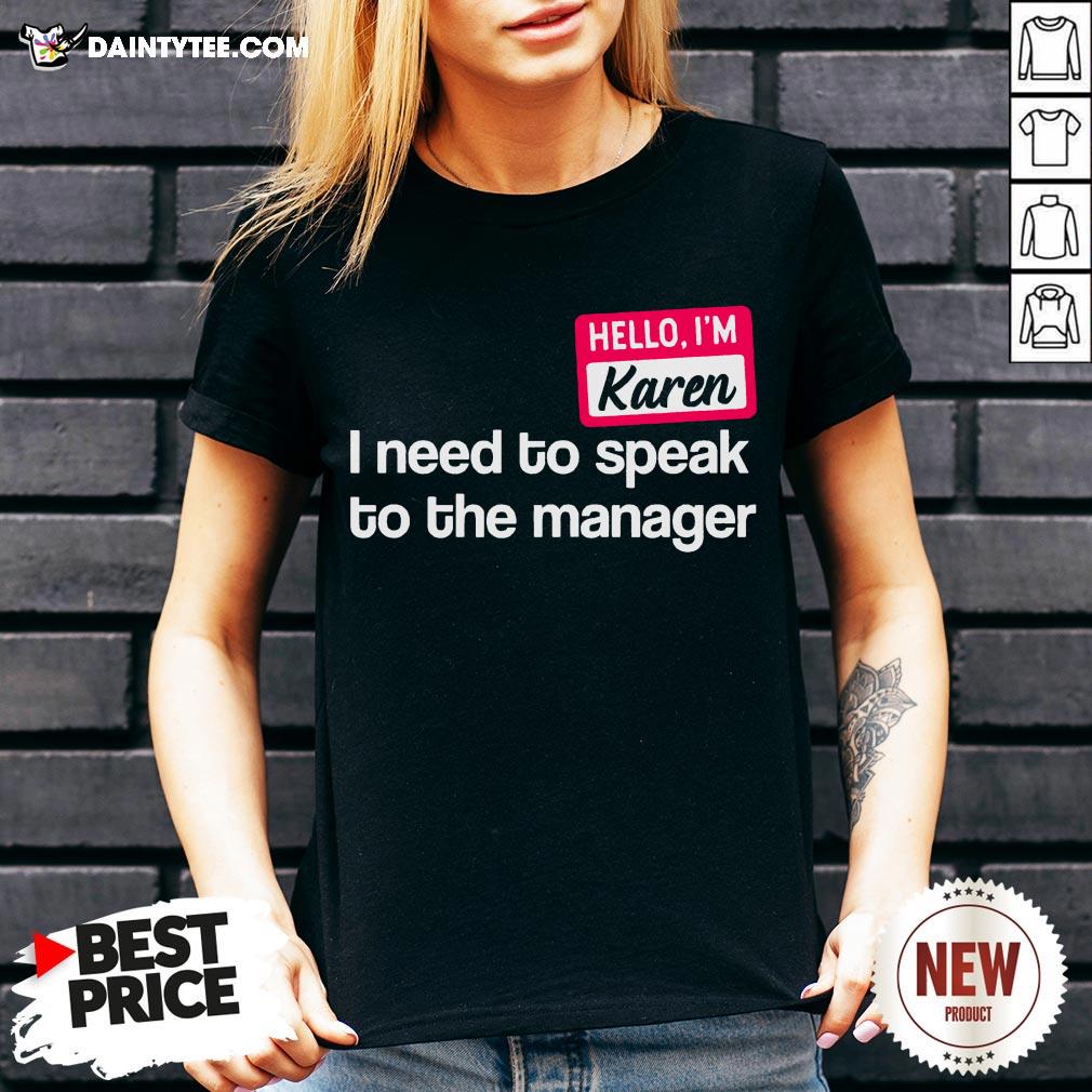 Hello I’m Karen Need to Speak To Manager Easy Lazy Halloween T-Shirt