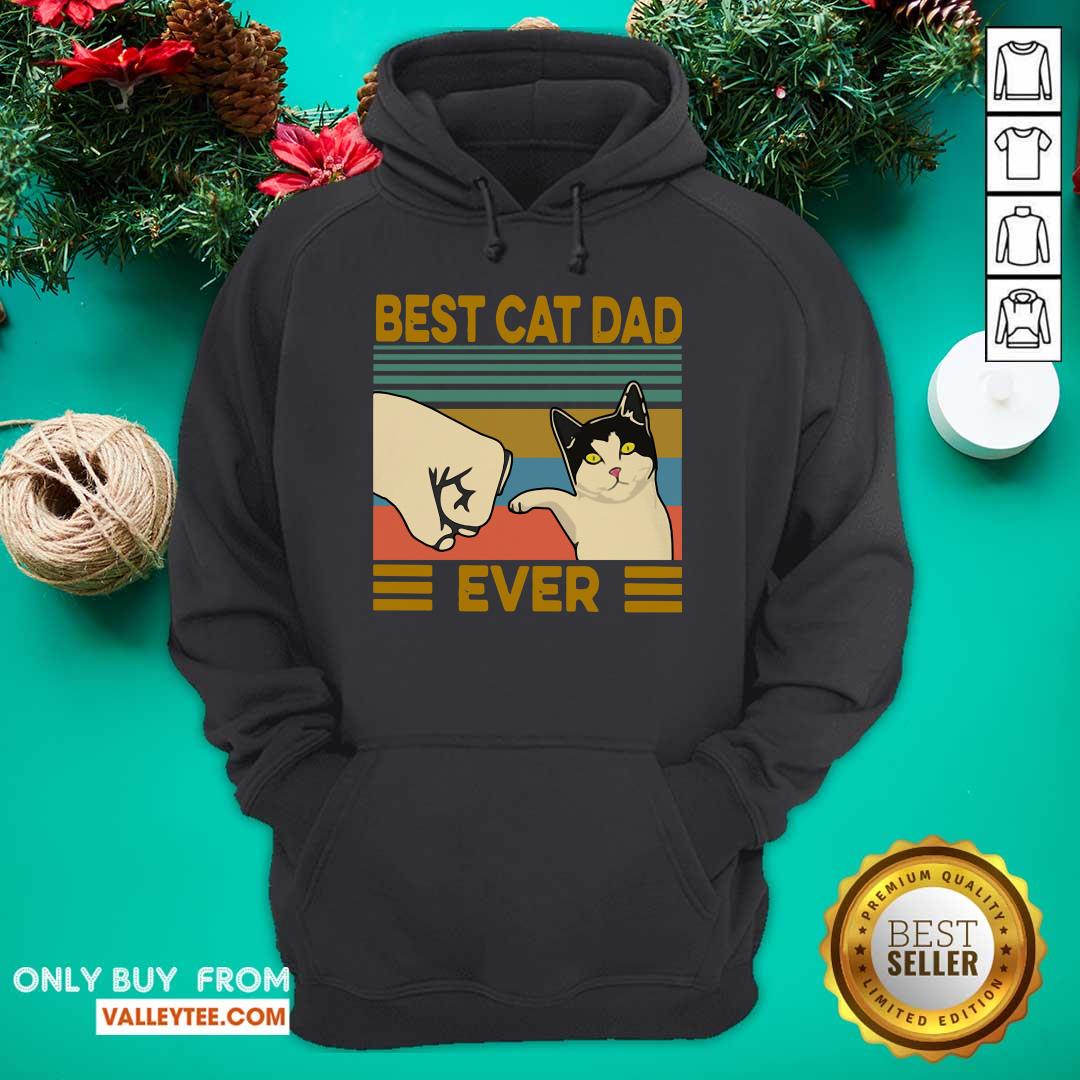 High Quality Best Cat Dad Ever Vintage Shirt