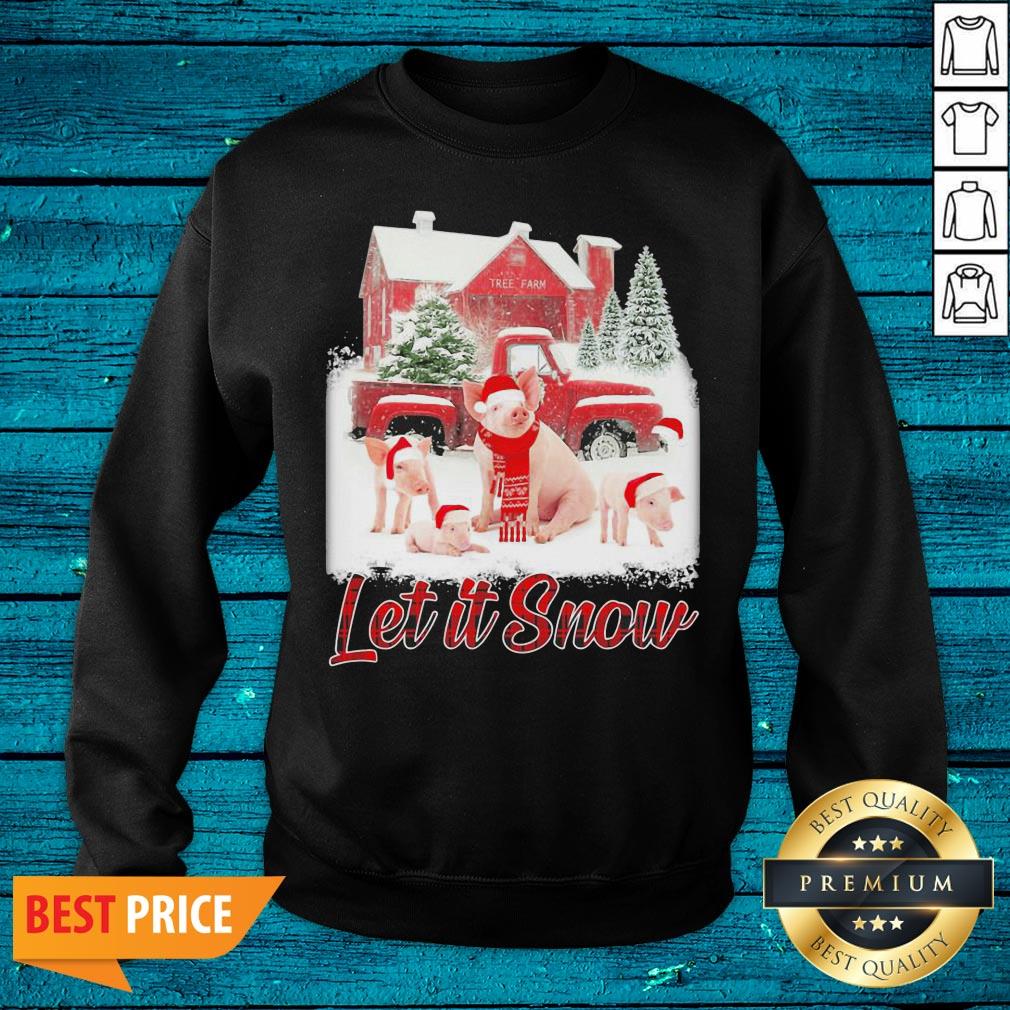 High Quality Pigs Let It Snow Christmas Shirt