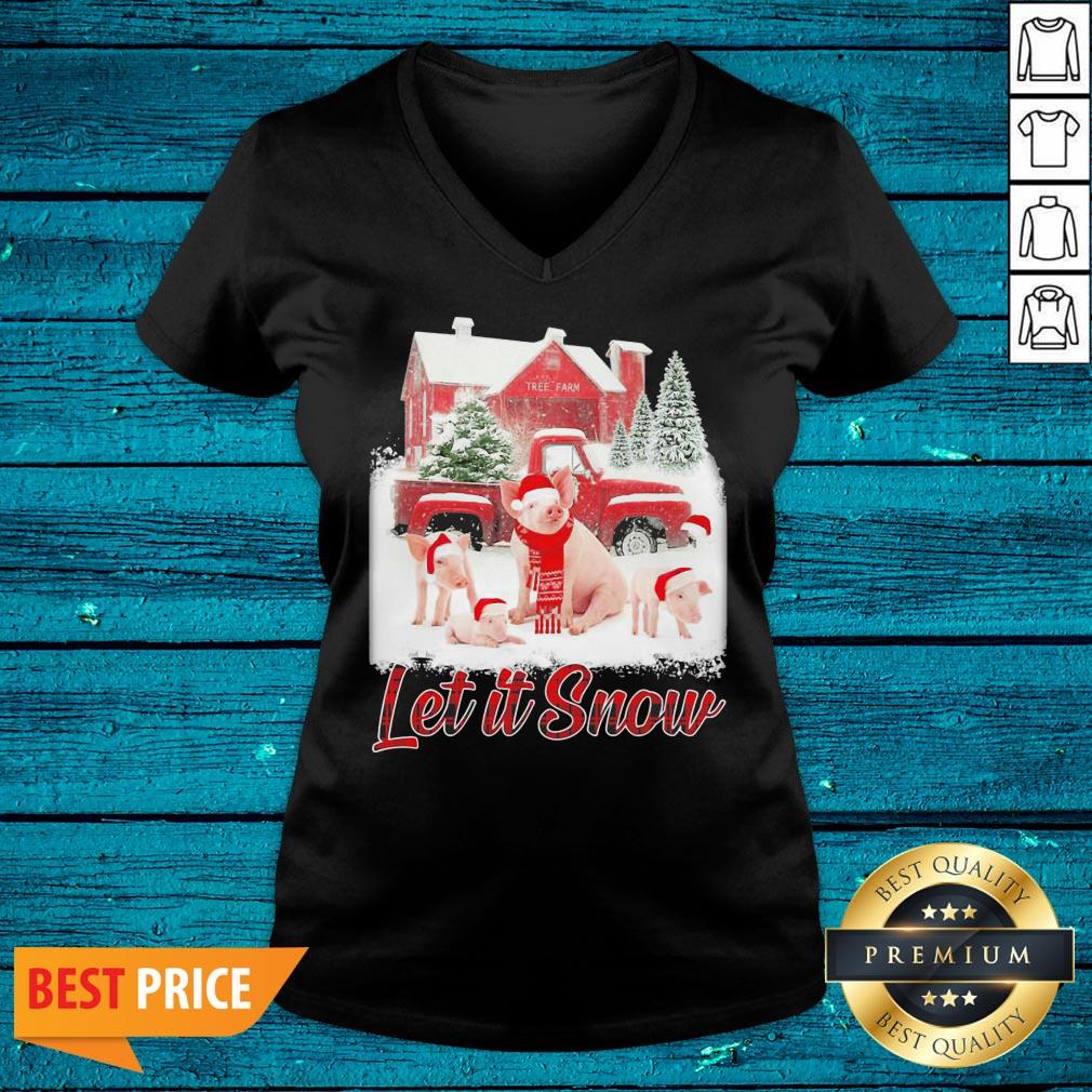 High Quality Pigs Let It Snow Christmas Shirt