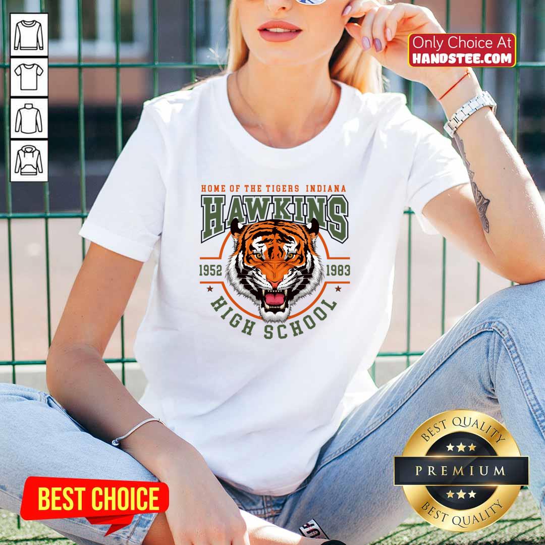 Home Of The Tigers Indiana Hawkins 1952 1983 High School Shirt