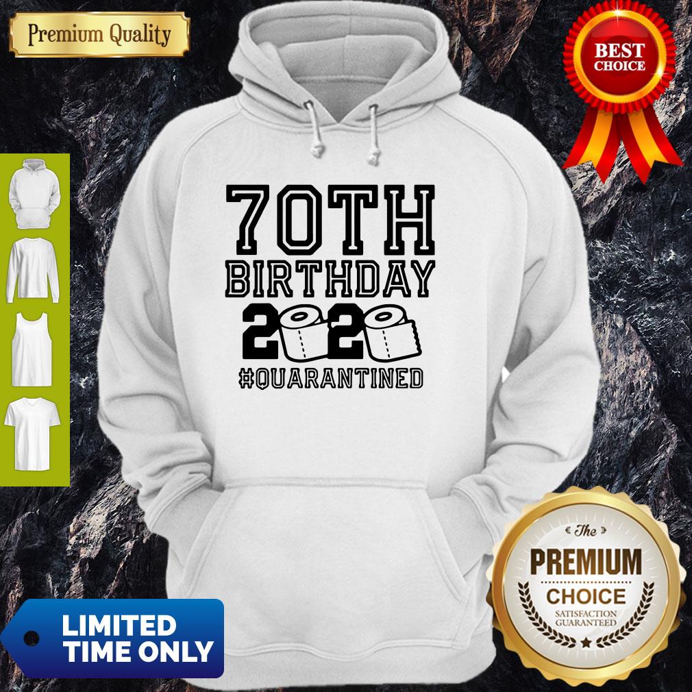 Pretty 70th Birthday 2020 Toilet Paper Quarantine Shirt