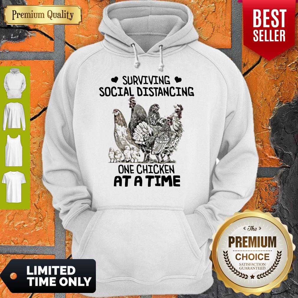 Top Surviving Social Distancing One Chicken At A Time Shirt