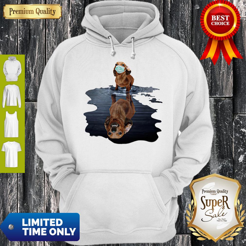 Top Dachshund Mask Reflection Shirt