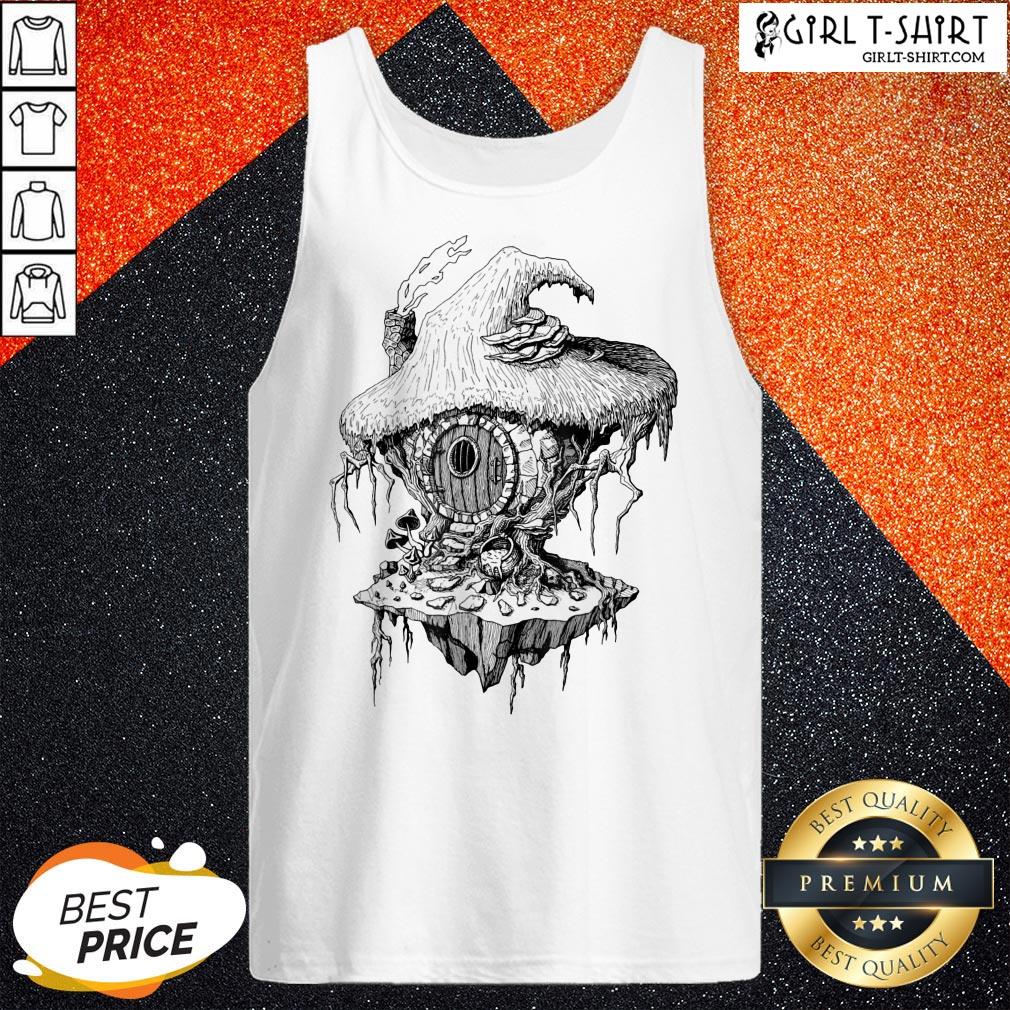 Hope Witchs Hut Hovel Castle Medieval Surreal Series Inkomancer Shirt