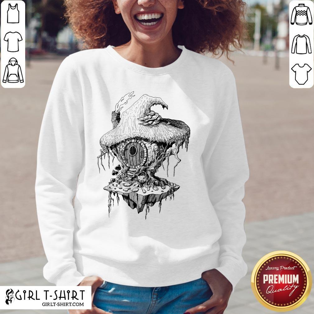 Hope Witchs Hut Hovel Castle Medieval Surreal Series Inkomancer Shirt