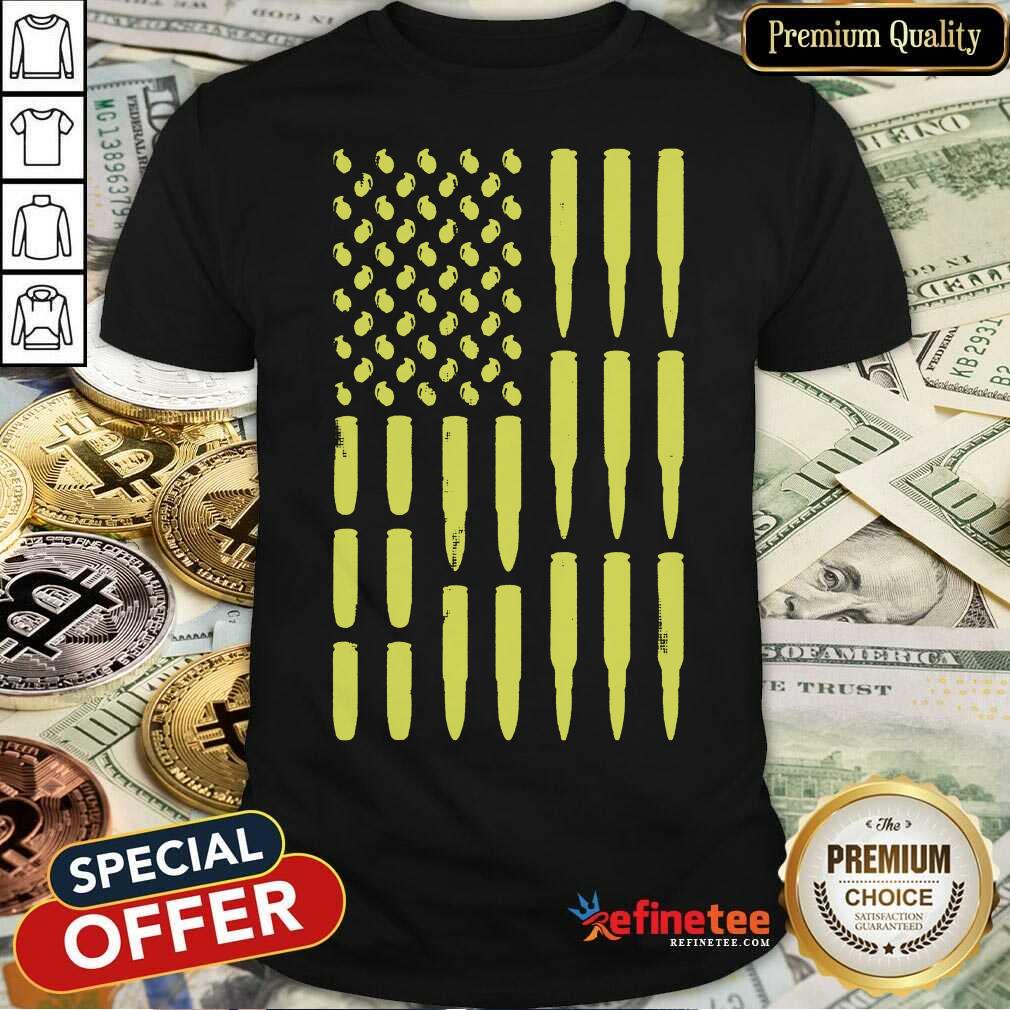 Hot American Bullet Flag Shirt