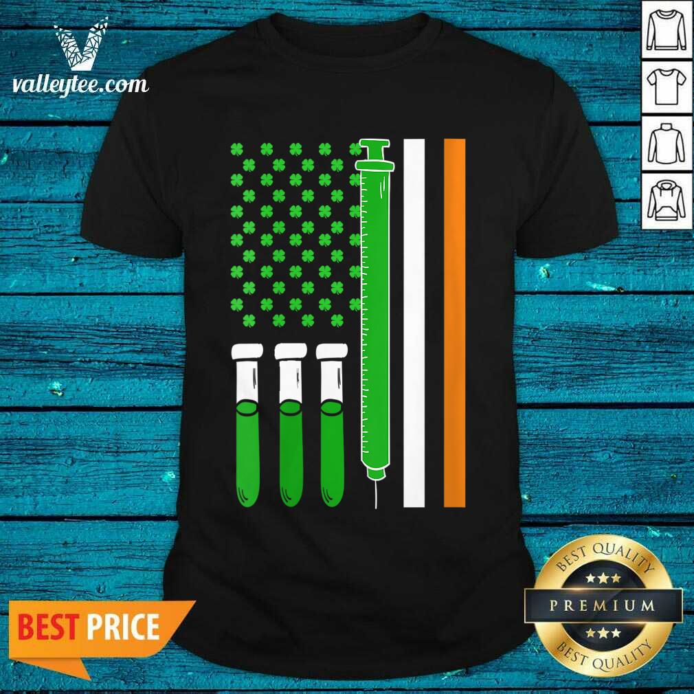 Hot American Flag Shamrock Clover St Patricks Day Mexico Shirt