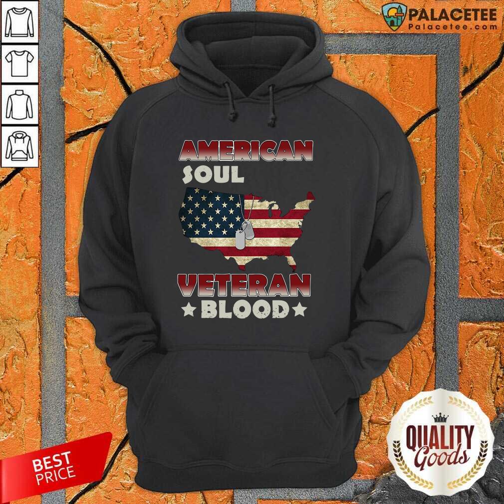 Hot American Flag Soul Veteran Blood Shirt