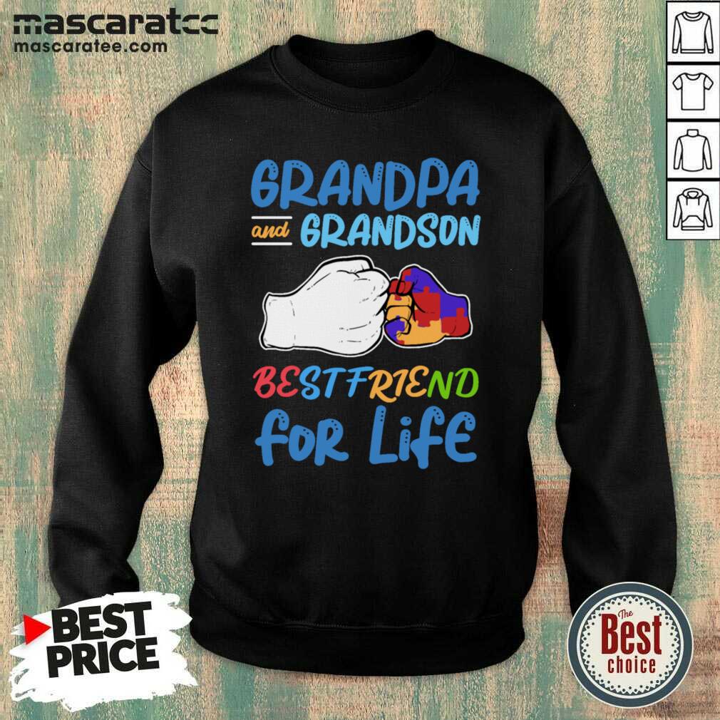 Hot Autism Grandma And Grandson Best Friend For Life Shirt