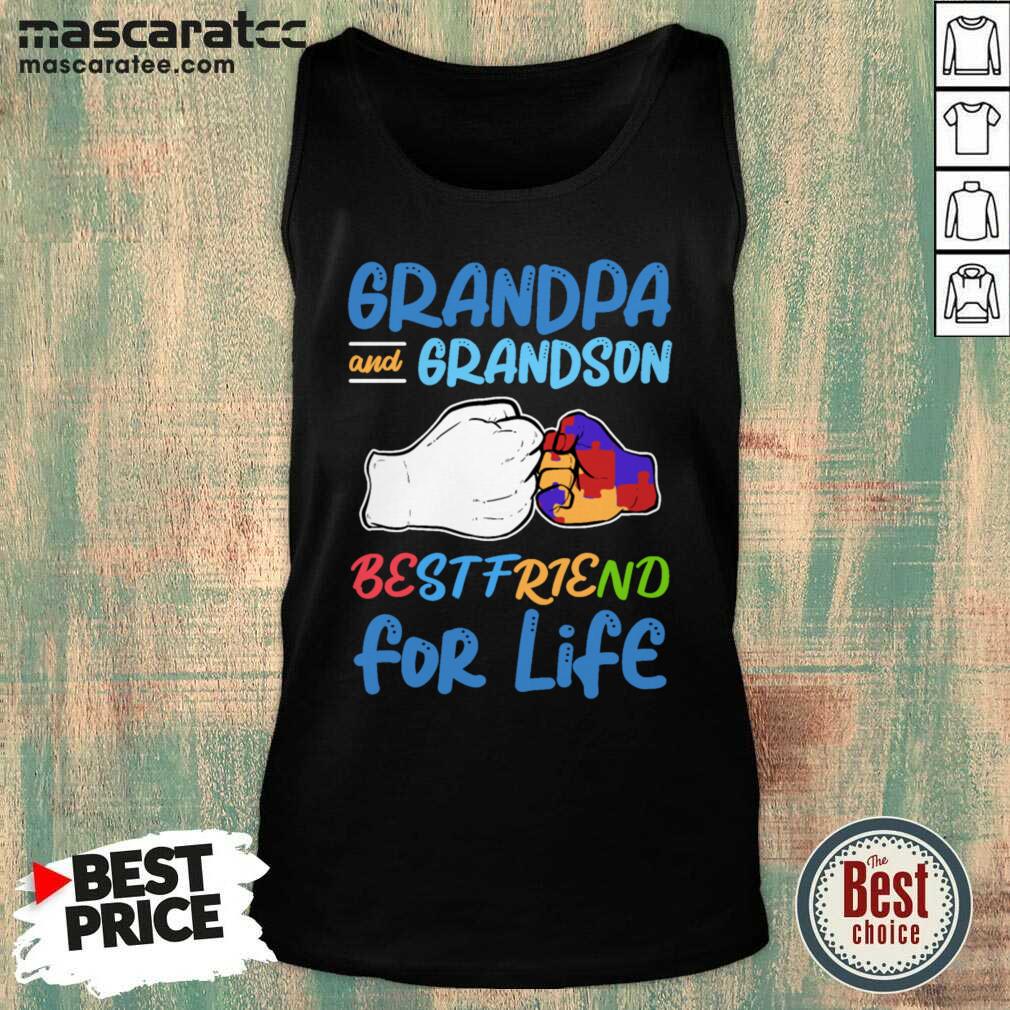 Hot Autism Grandma And Grandson Best Friend For Life Shirt